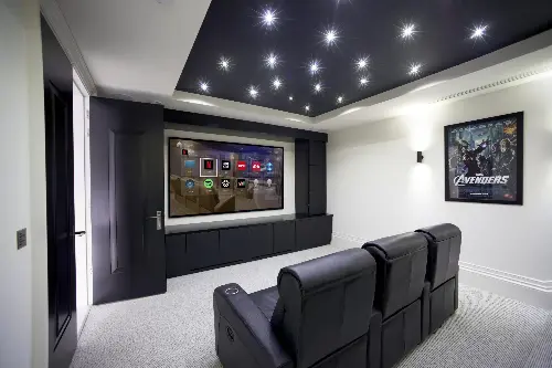 Home theater set up